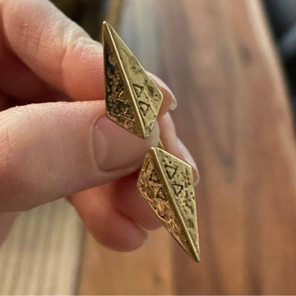 Geometric Tribal Boho Statement Ring Adjustable S… - image 7